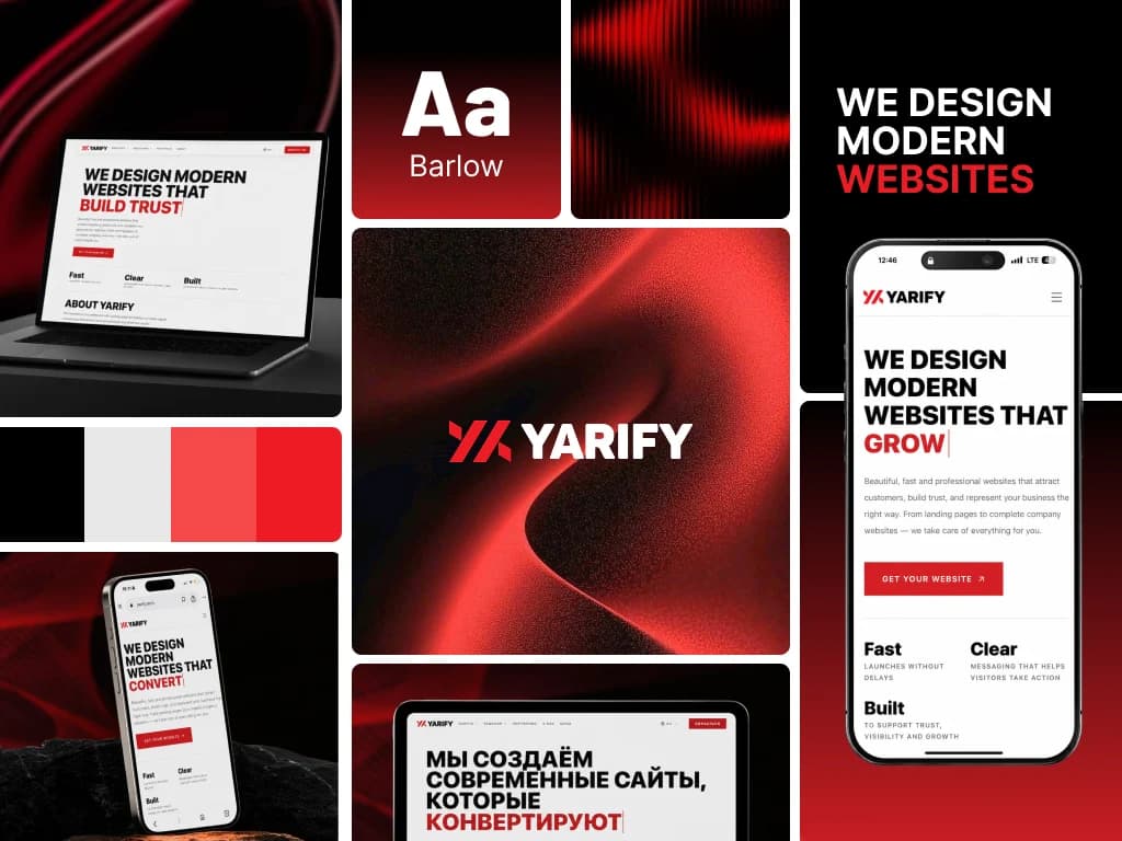 Branding & Visual Identity — Professional branding packages including logo, color palette, fonts, social media templates, and complete brand guidelines.